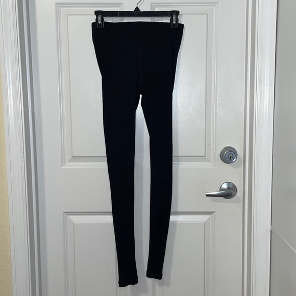 Carbon38 Year of Ours Black Ribbed Leggings Med - Picture 2 of 10